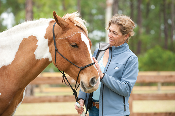 Lady with Horse Equine Therapy