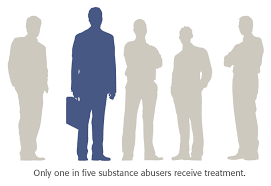 silhouette of five generic men with one highlighted who is a executive holding a briefcase
